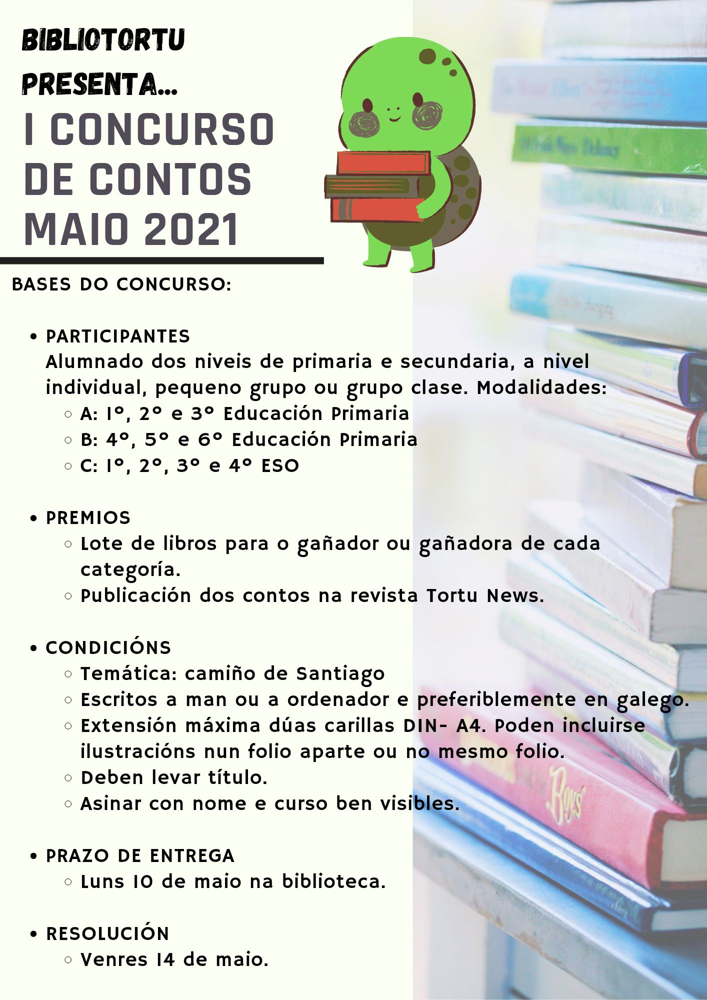 I Concurso de Contos en BiblioTortu