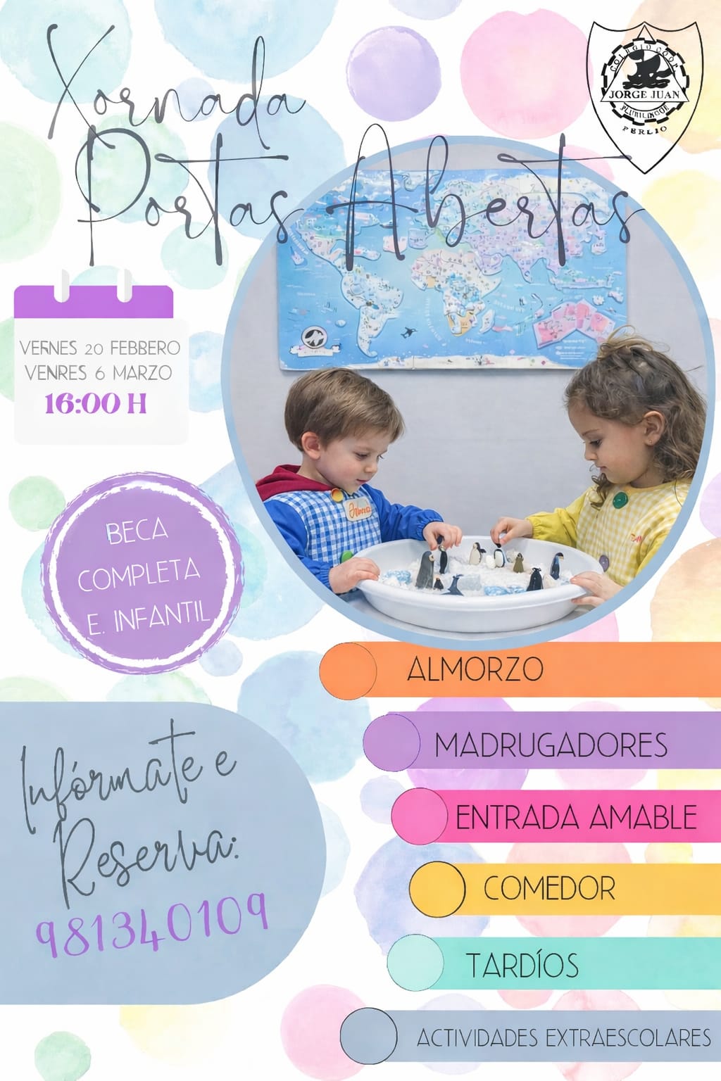 Xornada de Portas Abertas Colexio Plurilingüe Jorge Juan Perlio